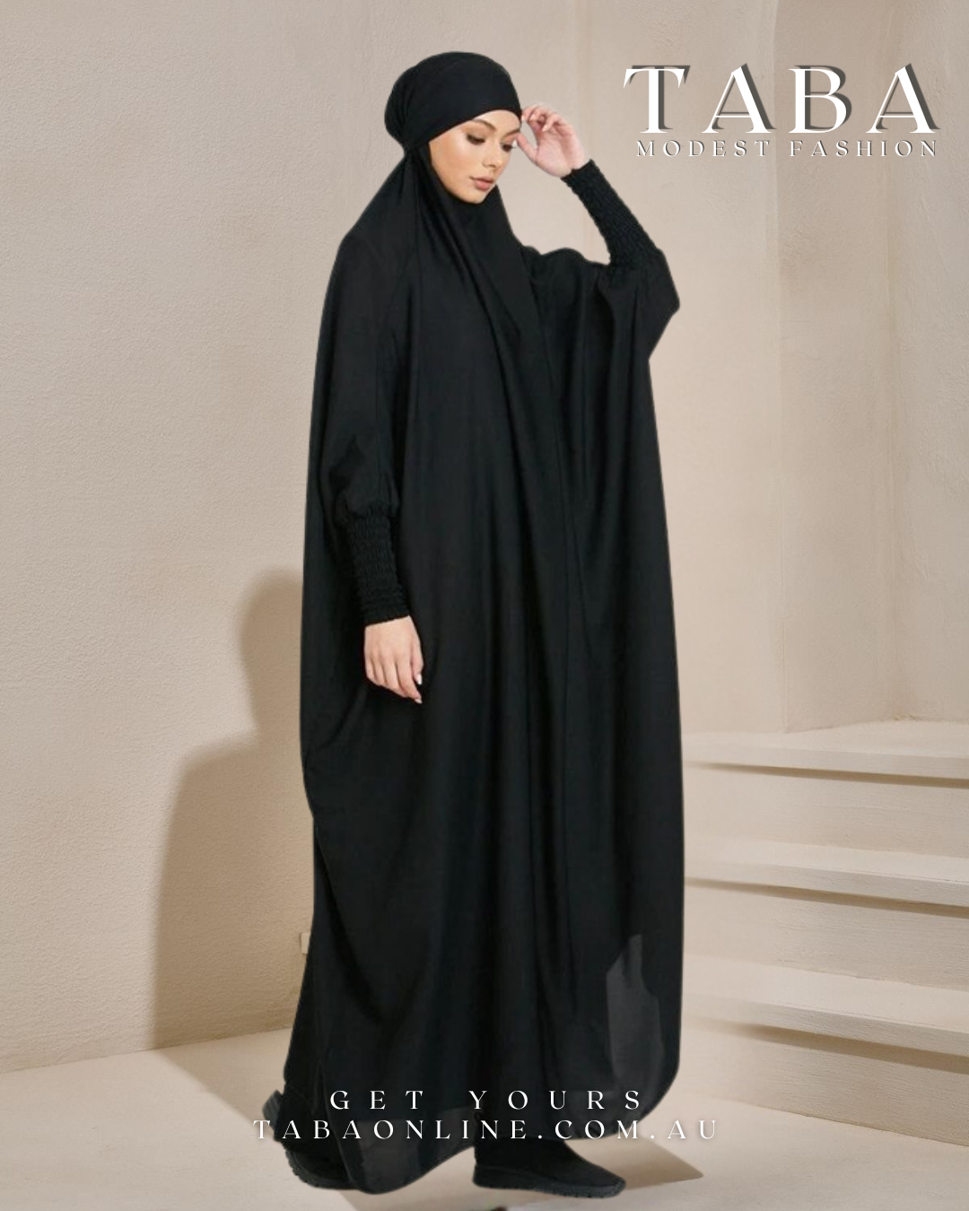 Free Size TABA Black Long Chador/Jilbab - Image 2