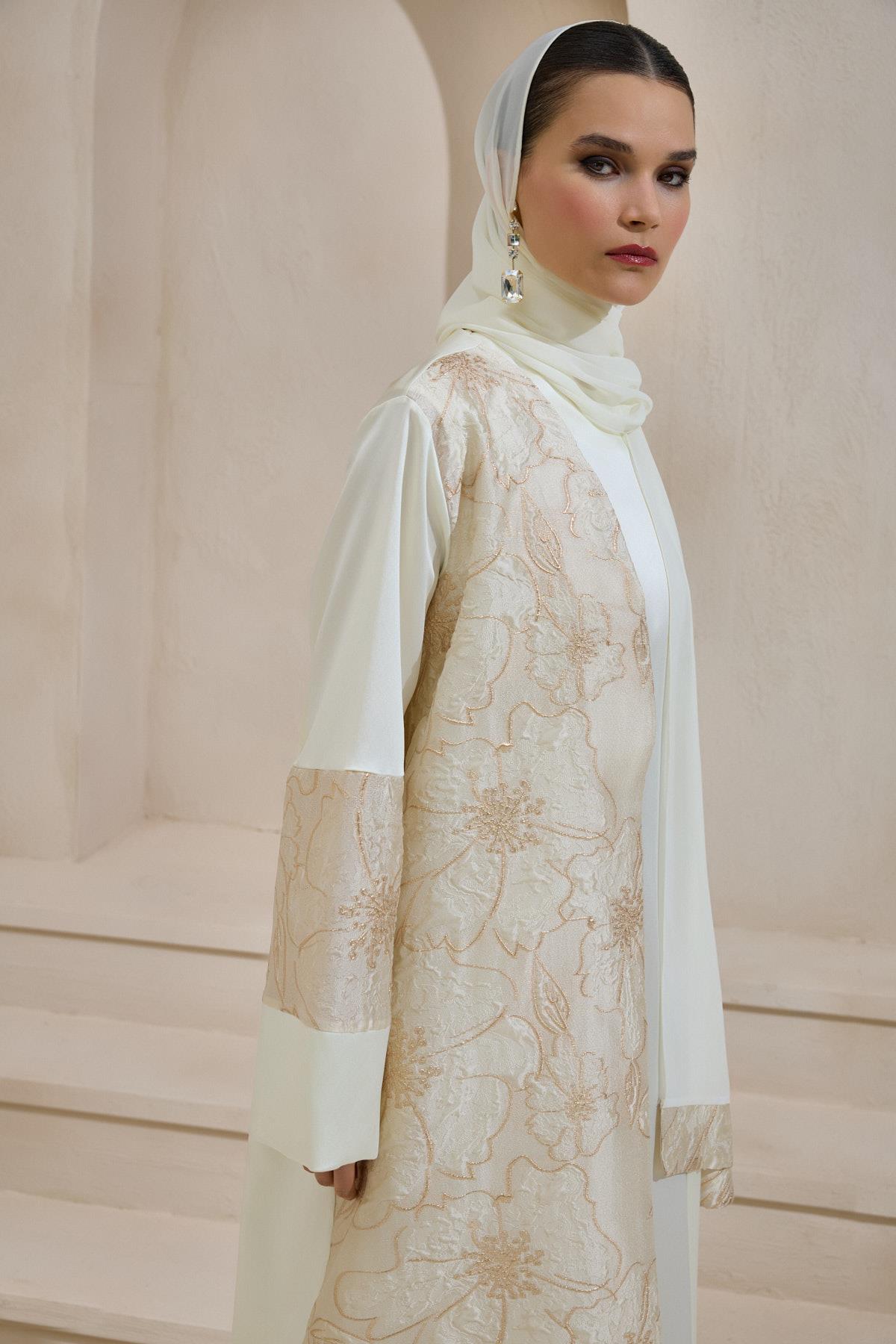 TABA Vera Luxe Floral Abaya Set of 3 - Image 2