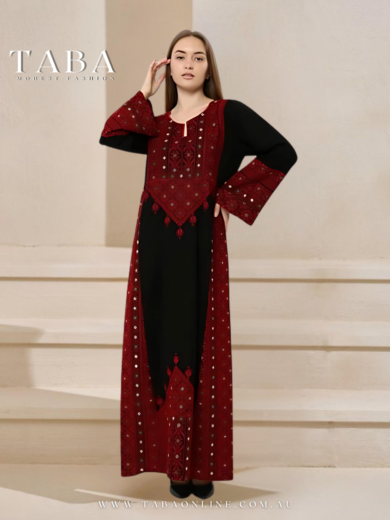 TABA Palestinian Thobe Heritage – Hand-Embroidered